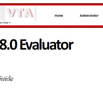 Evaluator 8.0 Manual