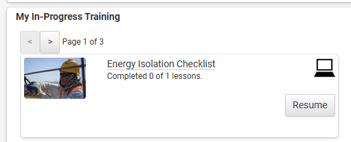 Checklist from In-Progress on Portal